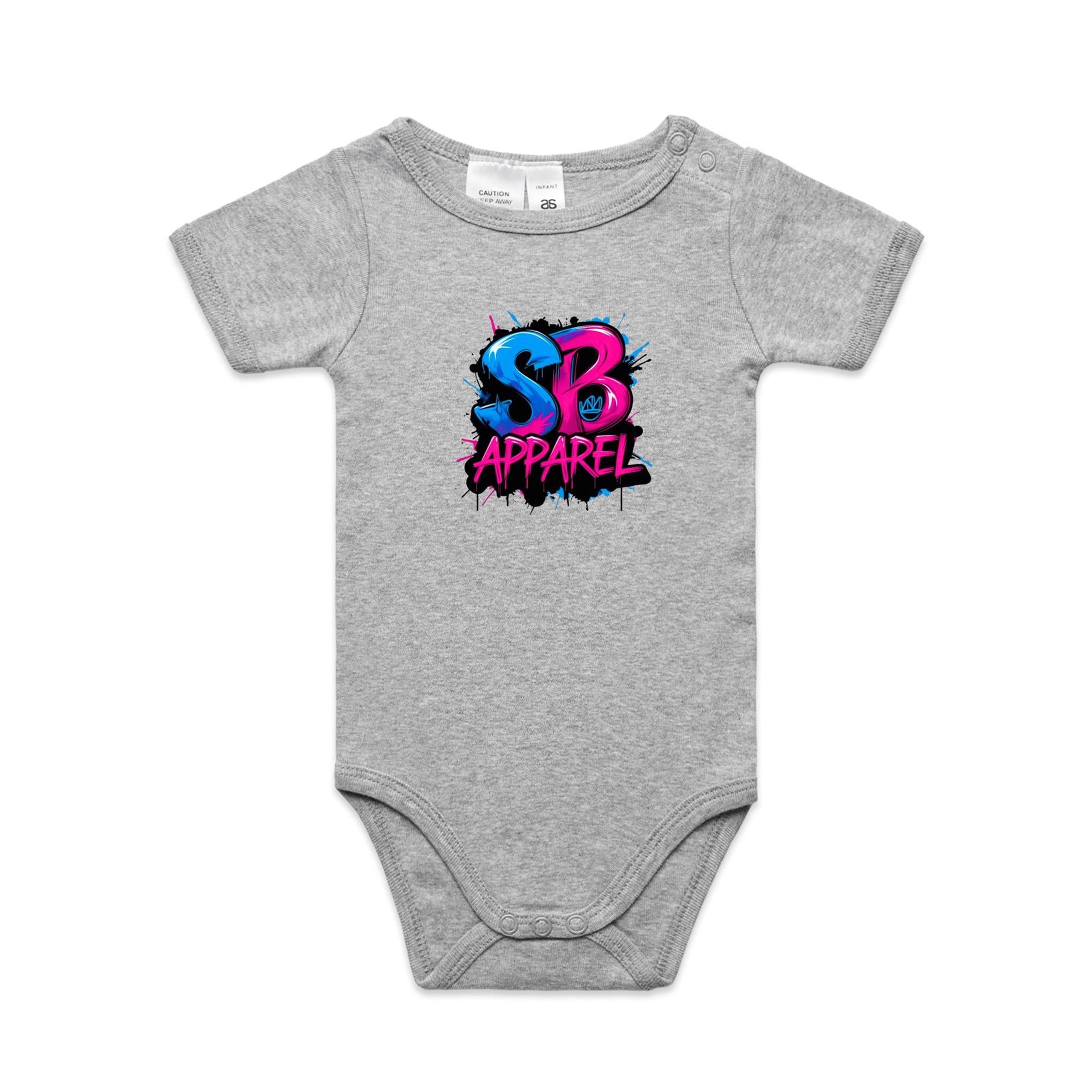 Multi Colour Splash Zone  Organic Infant  One-Piece Romper