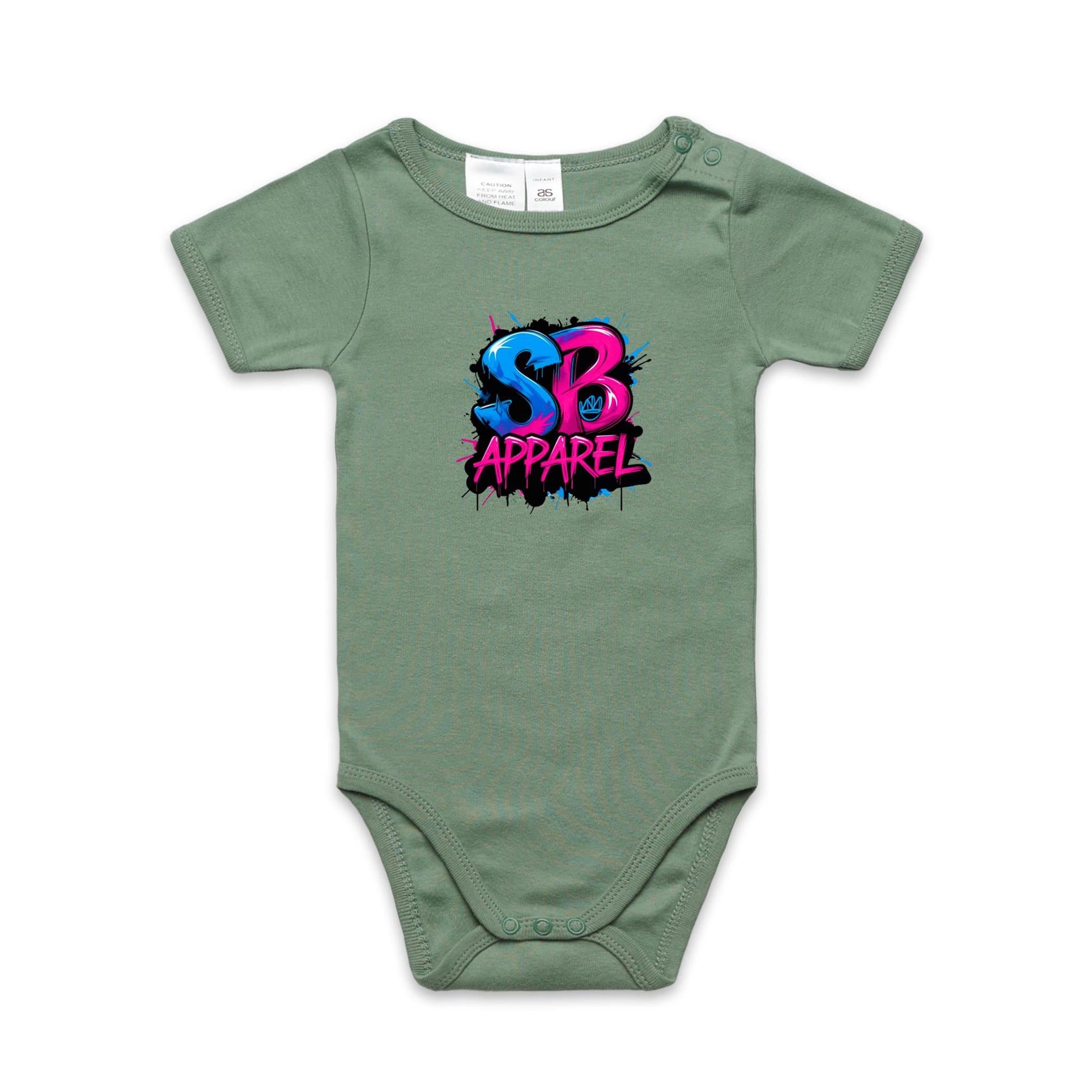 Multi Colour Splash Zone  Organic Infant  One-Piece Romper