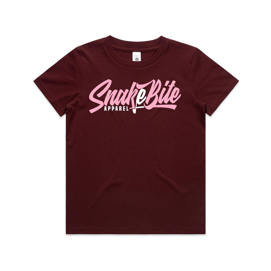 Pink Everyday Burgandy Youth Tee