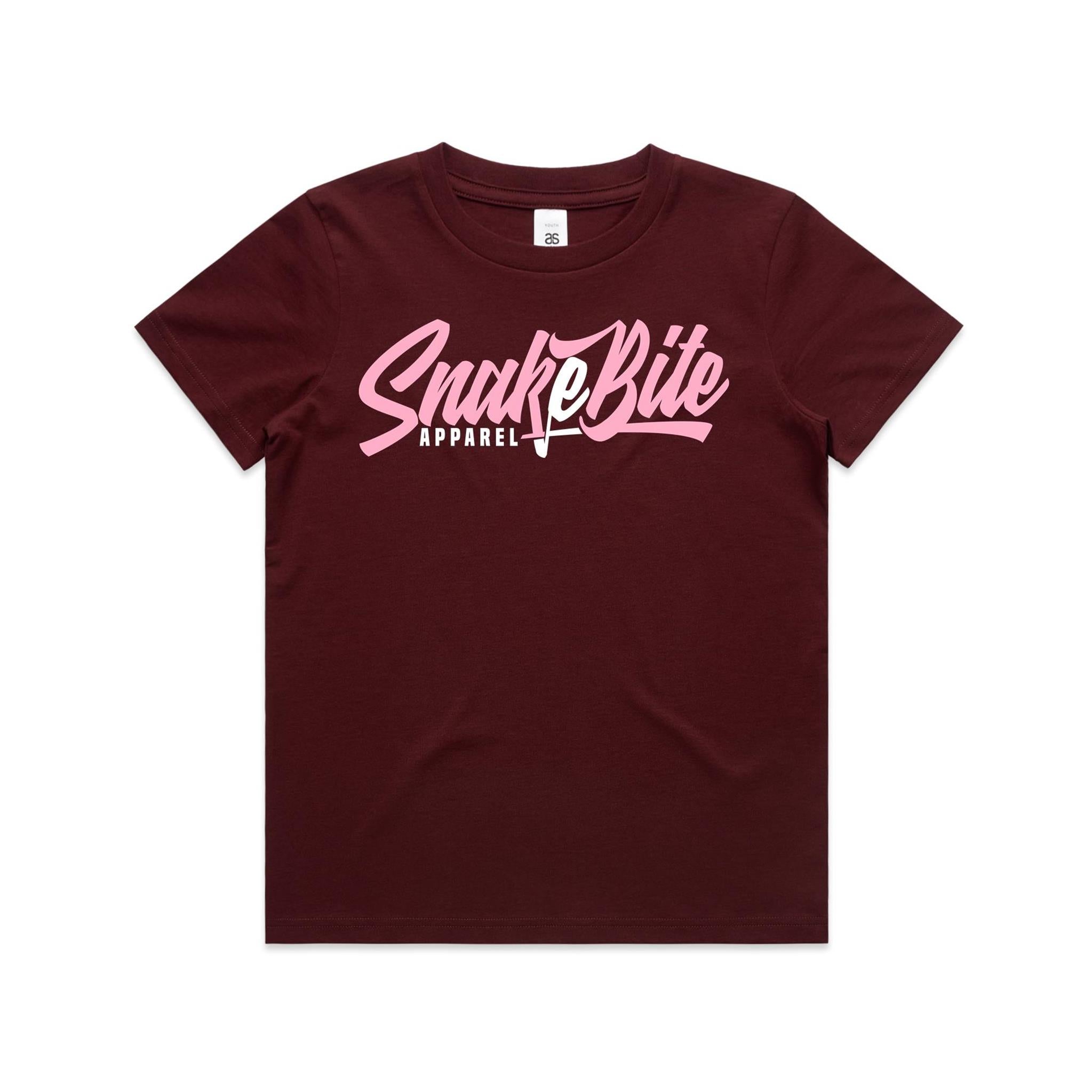 Pink Everyday Burgandy Youth Tee