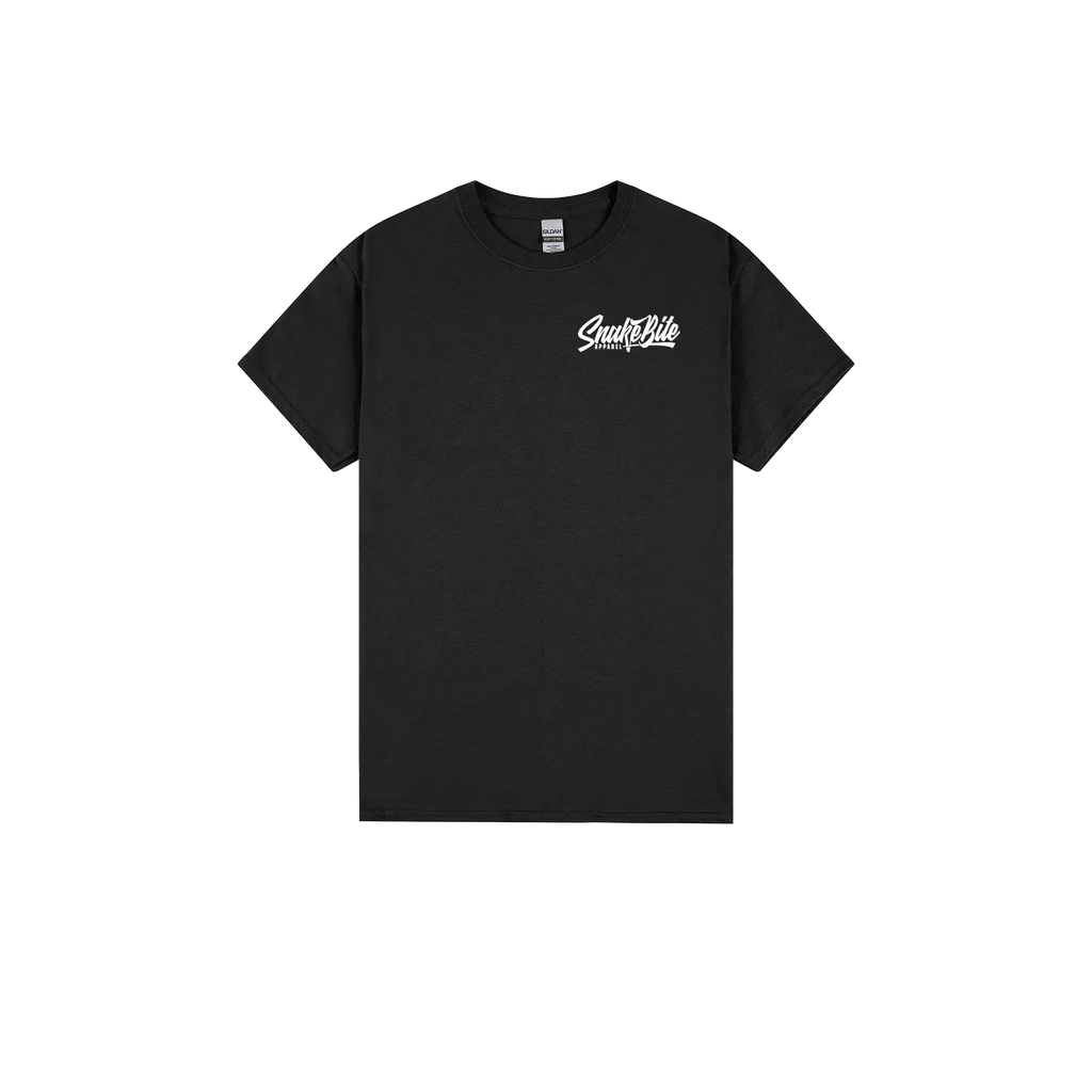 Black front flat lay