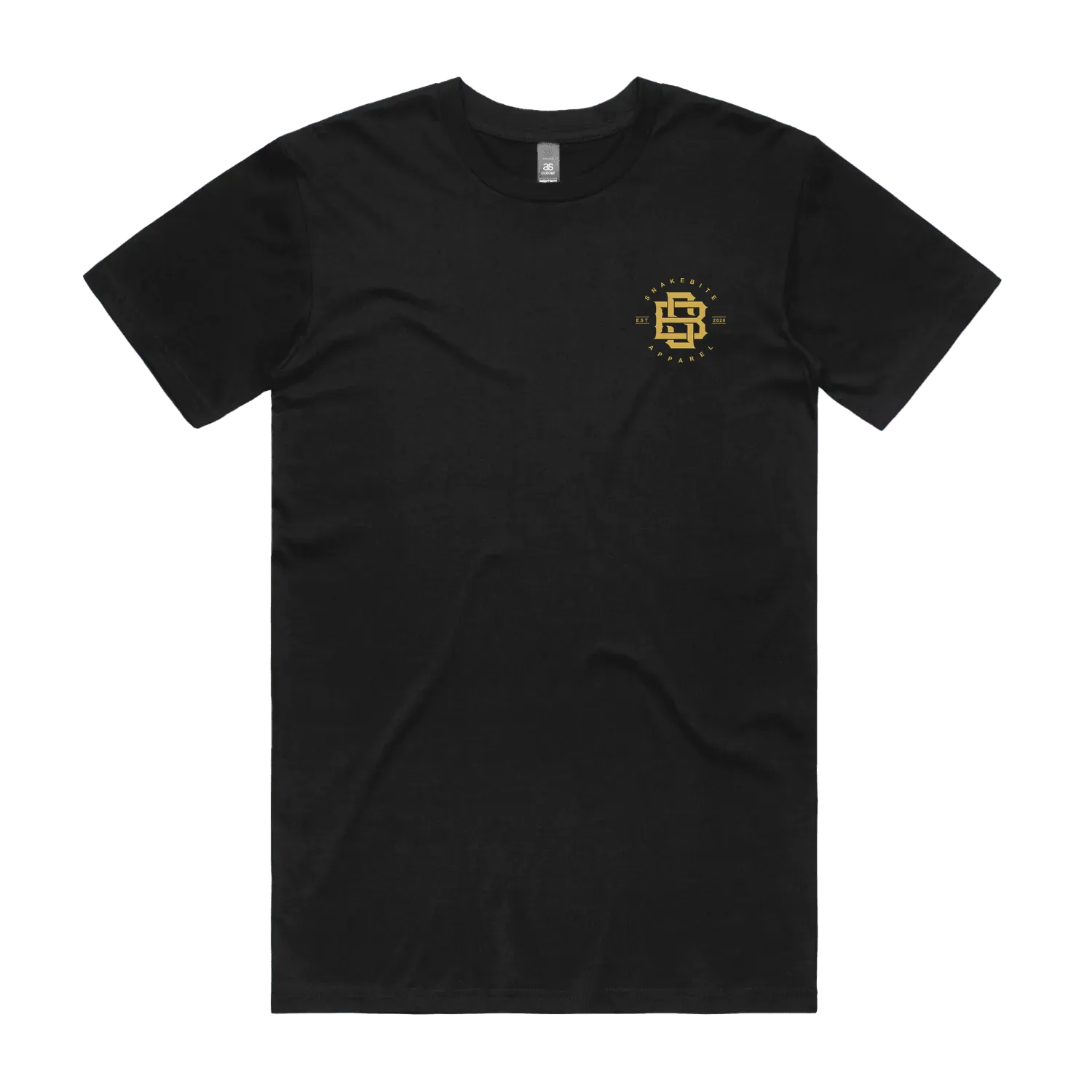 Black front flat lay