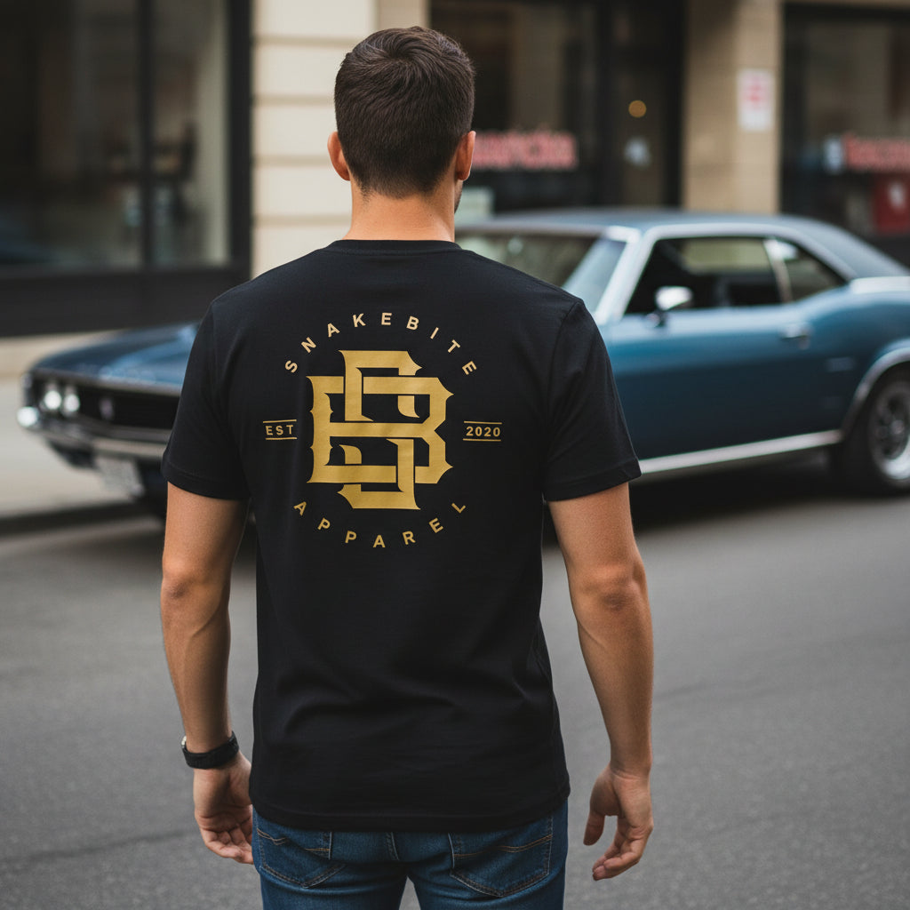Limited Edition Gold Fundamental Black Classic Tee
