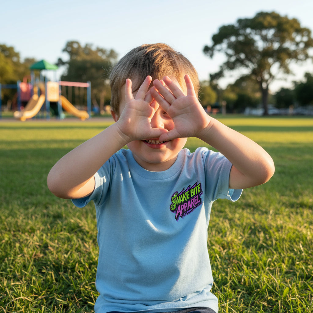 Venom Strike Carolina Blue Youth Tee