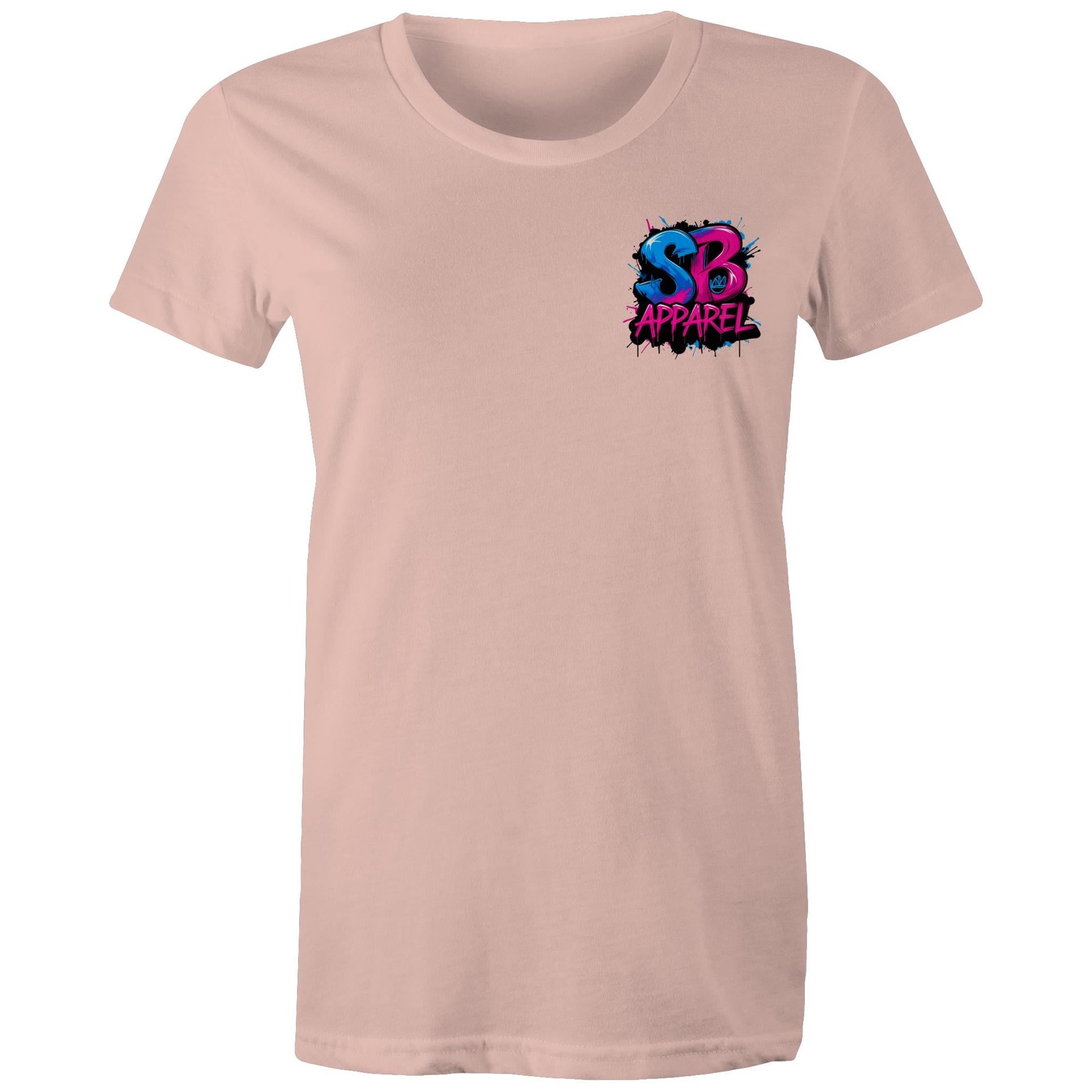 Splash Zone Pale Pink Women's Maple Tee
